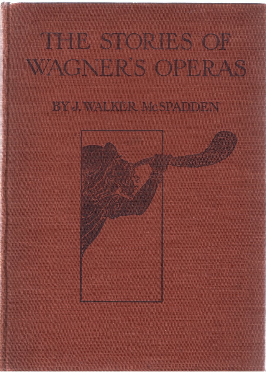 الغلاف الأمامي ، صورة توضيحية من حانة The Stories of Wagners Operas. بقلم جورج هاراب وشركاه المحدودة 1932 بواسطة فرديناند ليكي