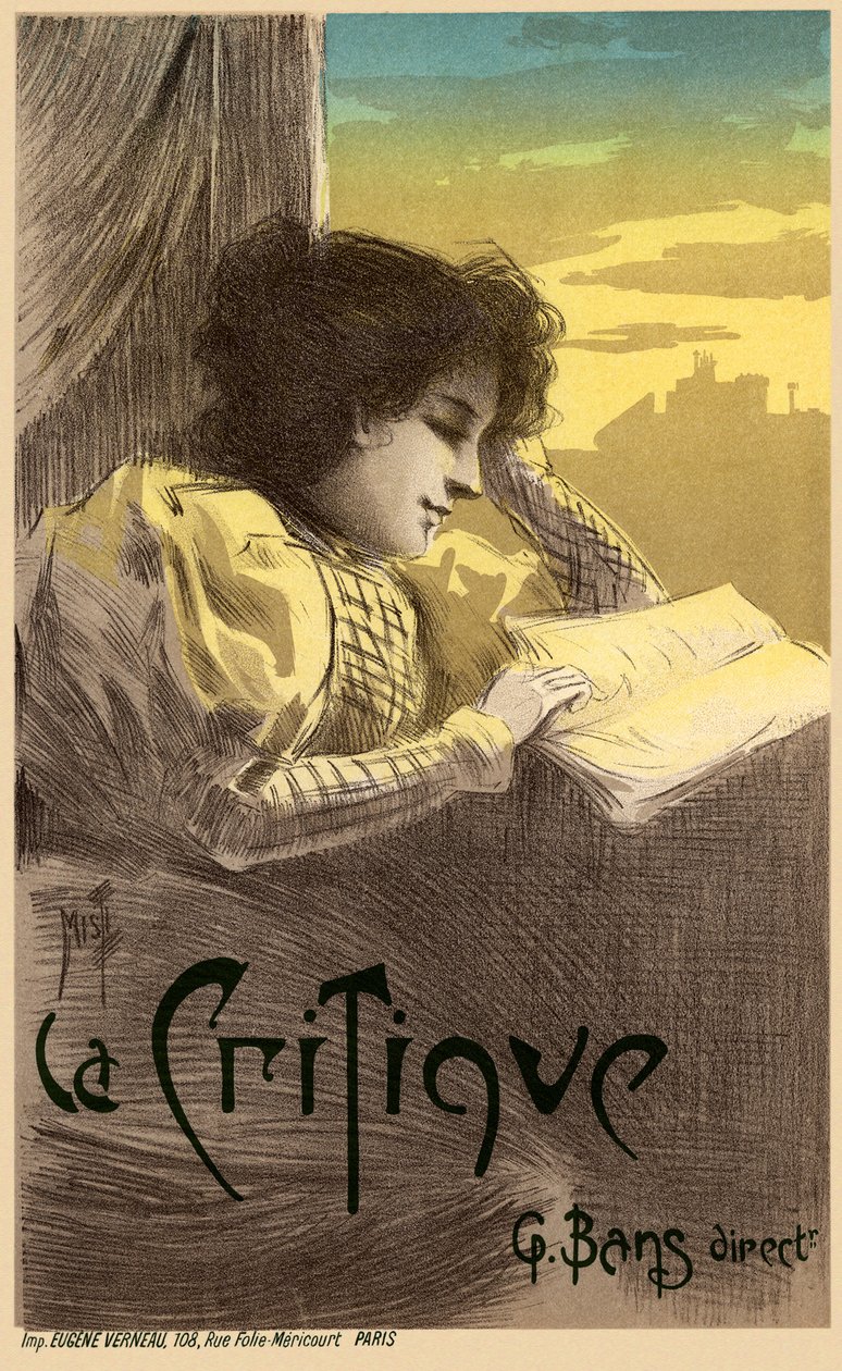 جريدة La Critique Poster ، 1900 بواسطة فرديناند ميستي ميفليز