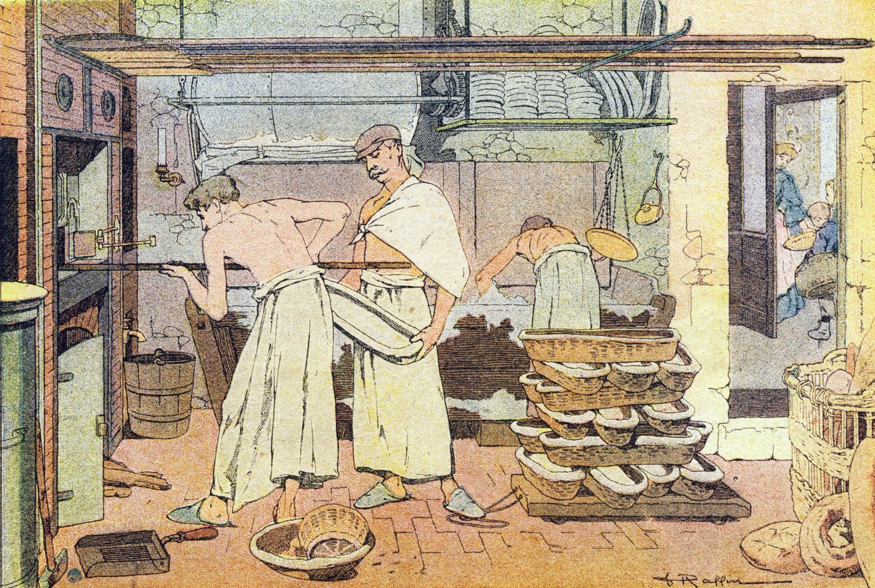 الخباز ، في كتاب مصور للطفولة ، حوالي 1900 (نقش). بواسطة فرديناند رافين