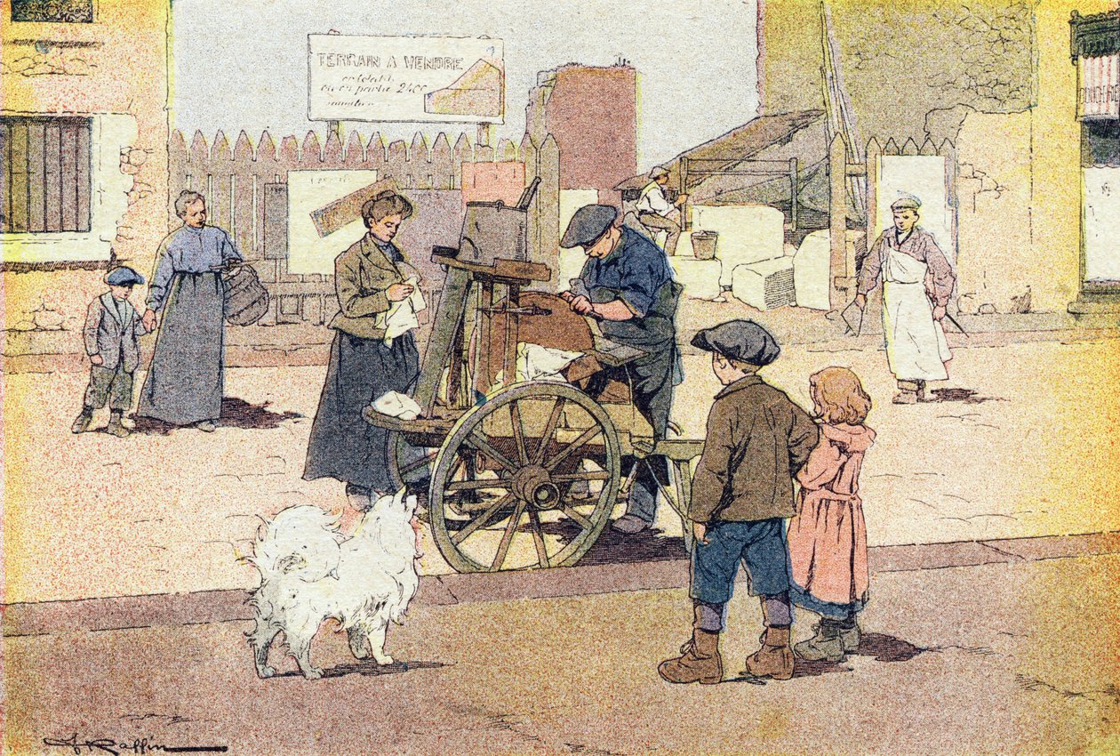 الشاكر ، في كتاب مصور للطفولة ، حوالي 1900 (نقش). بواسطة فرديناند رافين