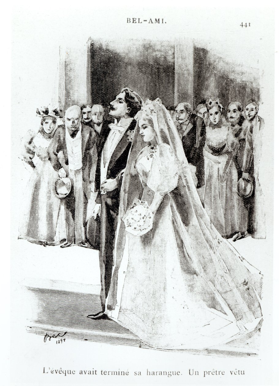 رسم توضيحي لـ "بيل عامي" بقلم غي دي موباسان (1850-1893) ، نشره بول أوليندورف ، باريس بواسطة فرديناند سيغيسموند باك