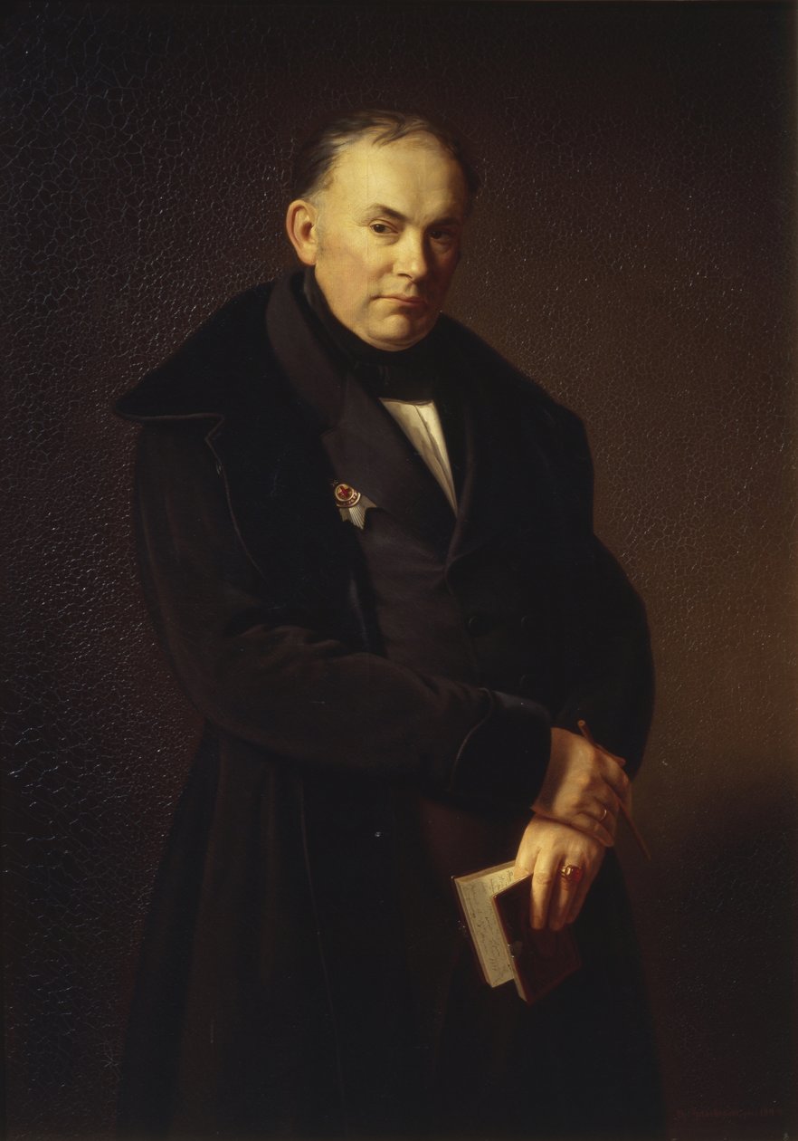 صورة للشاعر فاسيلي جوكوفسكي 1783-1852 ، 1844 بواسطة فرديناند ثيودور هيلدبراندت