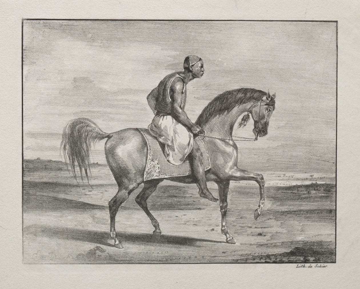 الأفريقي على ظهور الخيل ، 1823. بواسطة فرديناند فيكتور يوجين ديلاكروا