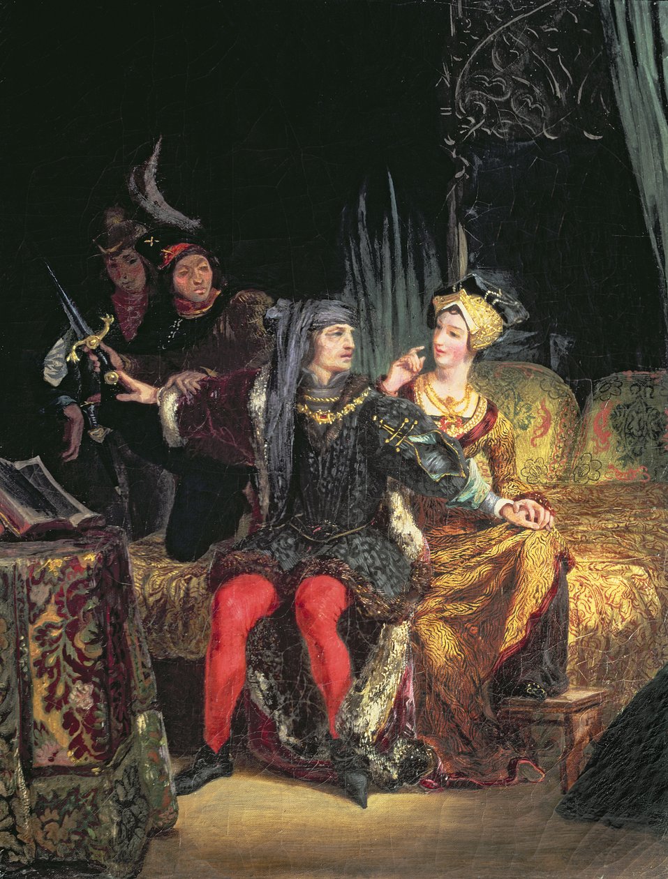 تشارلز السادس (1380-1422) و Odette de Champdivers ، c.1824-26 بواسطة فرديناند فيكتور يوجين ديلاكروا