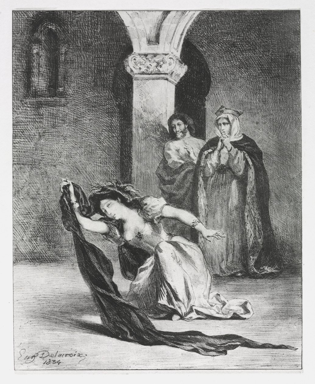 قرية: شانت أوفيليا ، 1834. بواسطة فرديناند فيكتور يوجين ديلاكروا