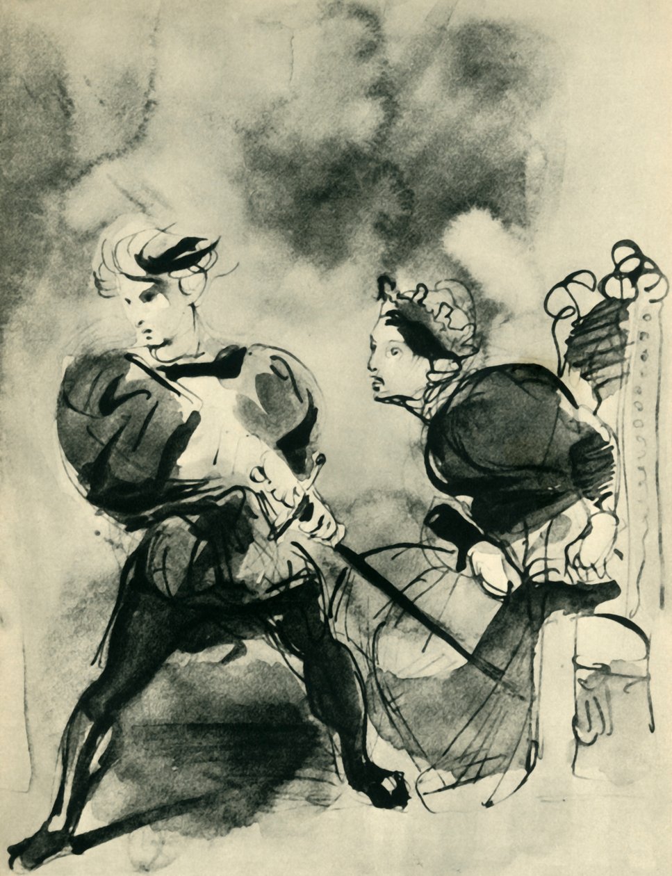 هاملت وبولونيوس ، c1830s ، 1943. بواسطة فرديناند فيكتور يوجين ديلاكروا