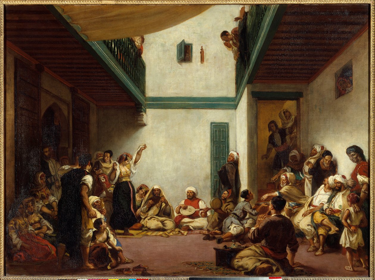 عرس يهودي في المغرب. لوحة ليوجين ديلاكروا (1798-1863) بواسطة فرديناند فيكتور يوجين ديلاكروا