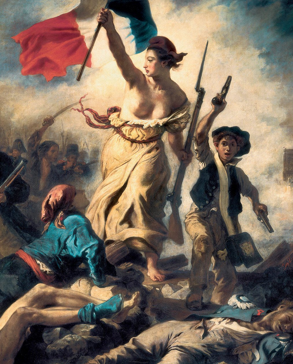 Liberty Leading the People ، 28 يوليو 1830 ، حوالي 1830-31 (تفاصيل) (زيت على قماش) بواسطة فرديناند فيكتور يوجين ديلاكروا
