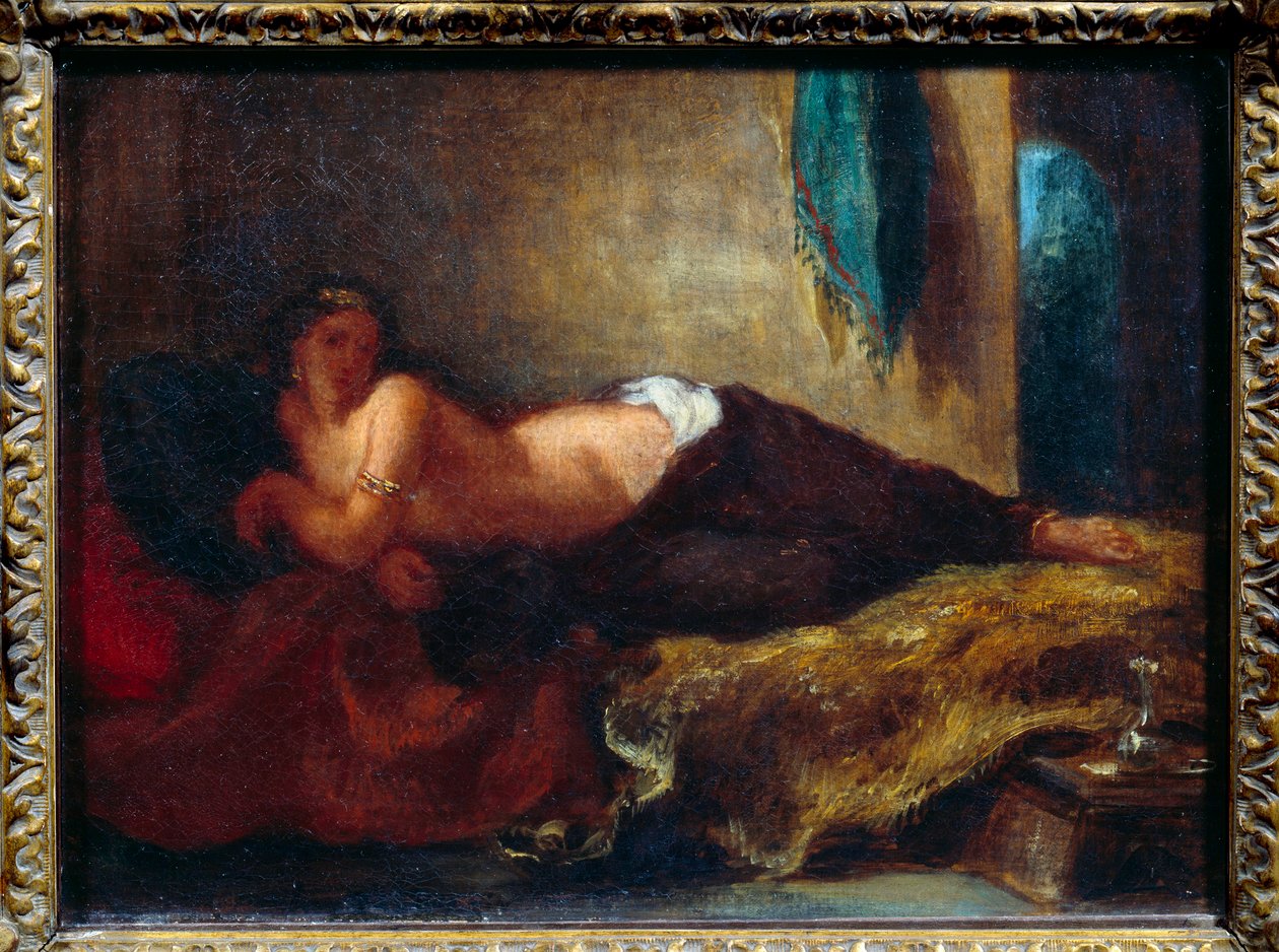 جارية. لوحة ليوجين ديلاكروا (1798-1863) بواسطة فرديناند فيكتور يوجين ديلاكروا