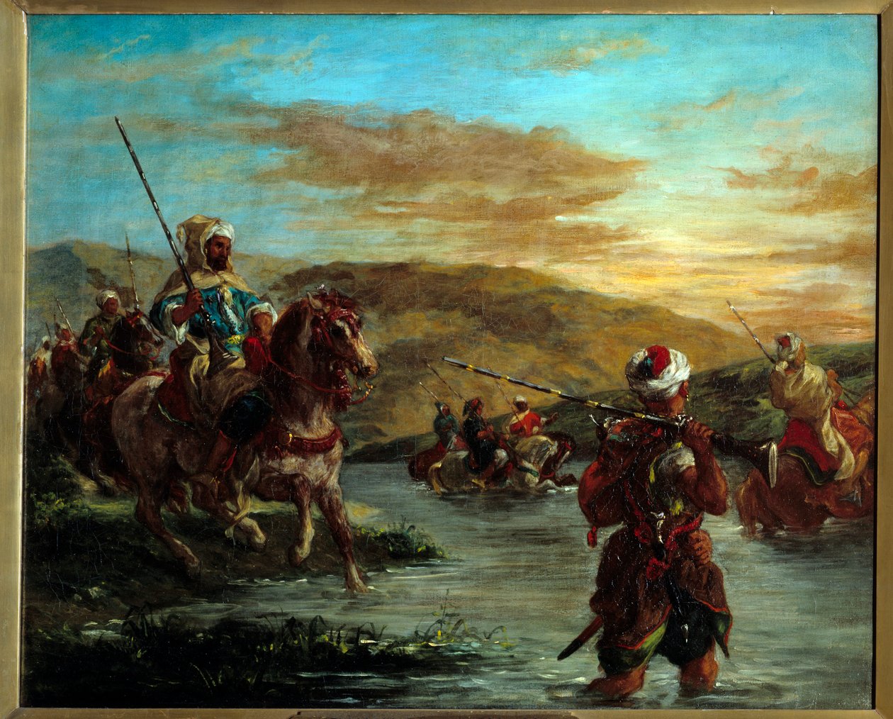 مرور gue في المغرب. لوحة ليوجين ديلاكروا (1798-1863) بواسطة فرديناند فيكتور يوجين ديلاكروا