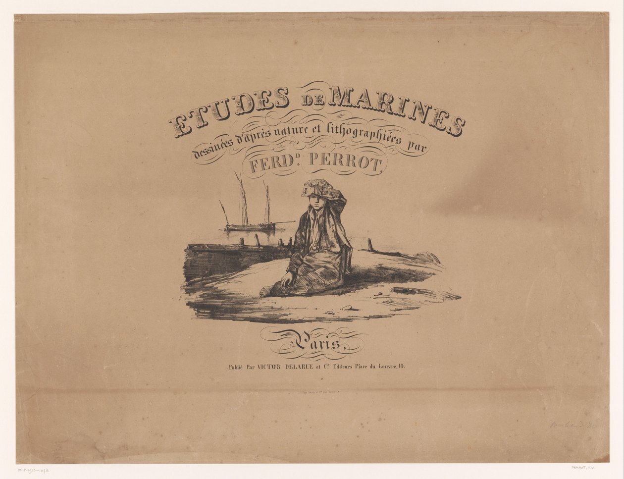 غلاف مطبوعات دراسات السفن دراسات السفن (عنوان السلسلة) Etudes de marines، dessinées d