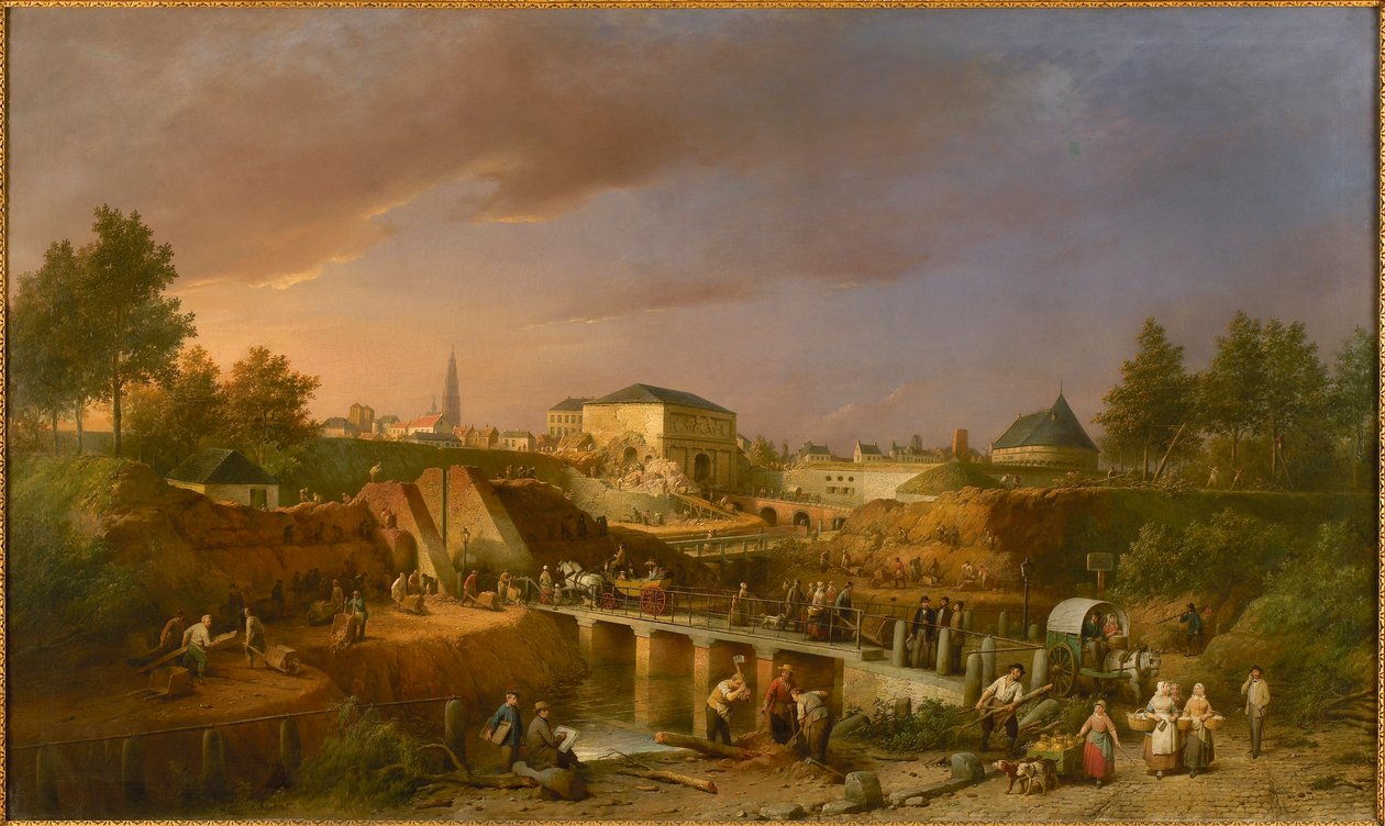 هدم بوابة سانت جوريسبورت عام 1866 ، 1869. بواسطة فرديناند دي بريكلير الأكبر