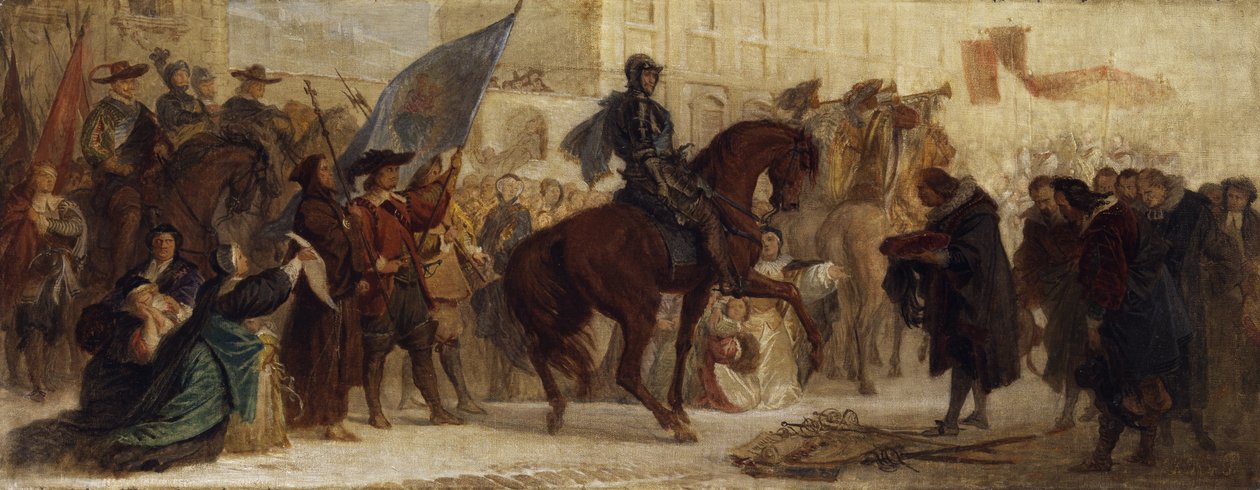 دخول ماكسيميليان الأول إلى براغ بعد الانتصار على الجبل الأبيض عام 1620 بواسطة فرديناند من بيلوتي