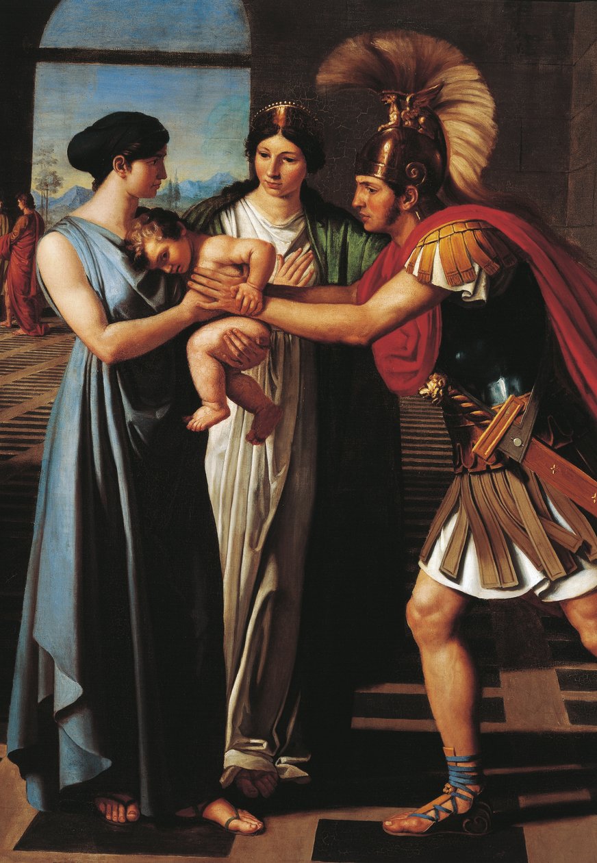 Andromache اعتراض هيكتور عند بوابة Scaean (التفاصيل) بواسطة فرديناندو كاستيلي