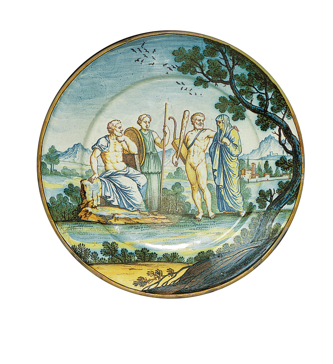 لوحة سيينا ، مع هرقل جلب Alcestis قبل الملك Admetus ، ج .1745 بواسطة فرديناندو ماريا كامباني