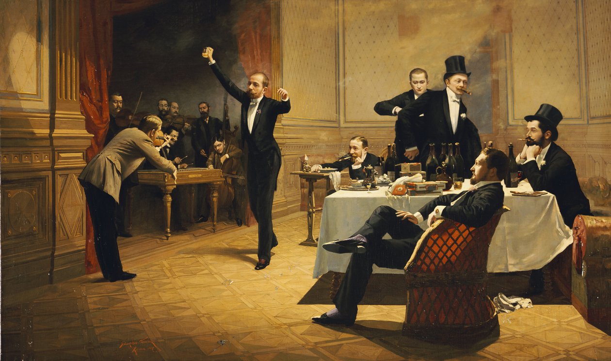 حفل العشاء ، 1837 بواسطة Ferencz Paczka