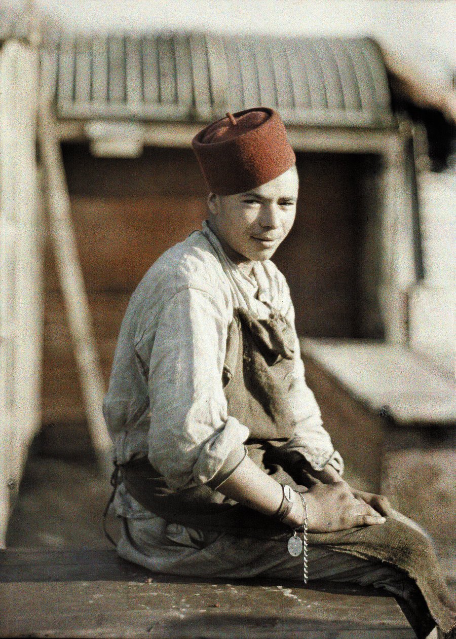 عامل جزائري بعد انسحاب الألمان ، نويون ، واز ، فرنسا ، 1917 (صبغة ذاتية) بواسطة فرناند كوفيل