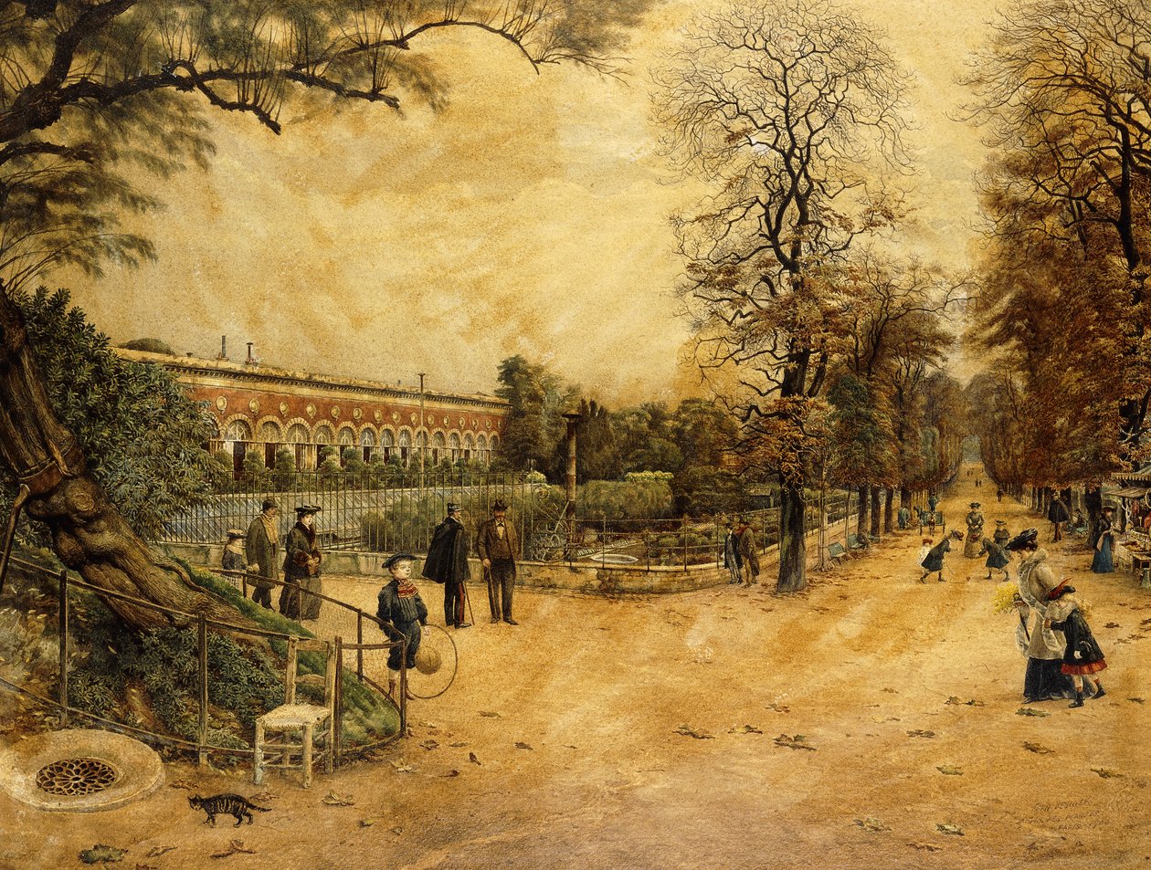 حدائق لوكسمبورج ، باريس ، 1904 بواسطة فرناند أوغست بيسنييه