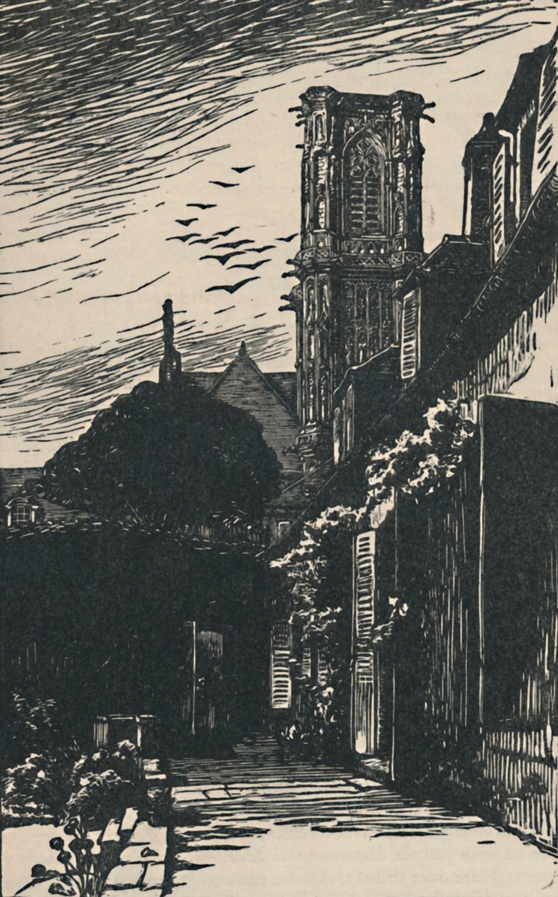 نيفر - برج الكاتدرائية ، 1919 بواسطة فرناند تشالاندري