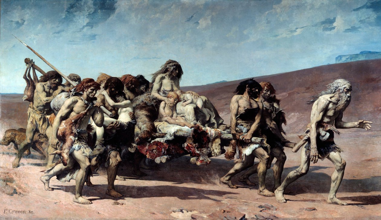 قابيل ، التفاصيل. رسم توضيحي لرواية فيكتور هوغو "The Legend of the Siecles" ". لوحة لفرناند كورمون (1845-1924) بواسطة فرناند كورمون
