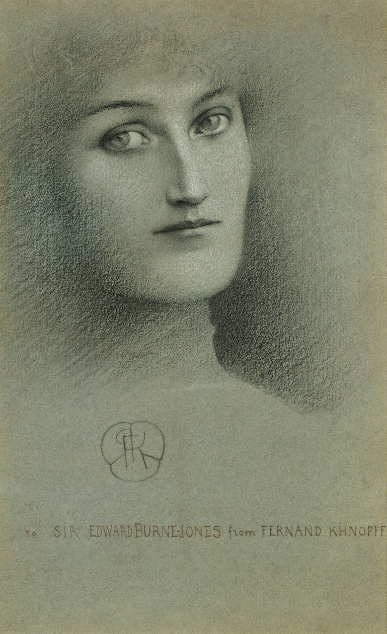 رئيسة أنثى رأس امرأة ، 1896 بواسطة فرناند خنوف
