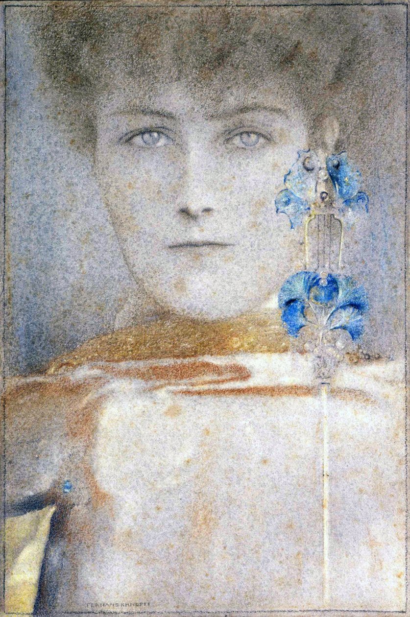 قناع أبيض لفرناند خنوف (1858-1921) بواسطة فرناند خنوف