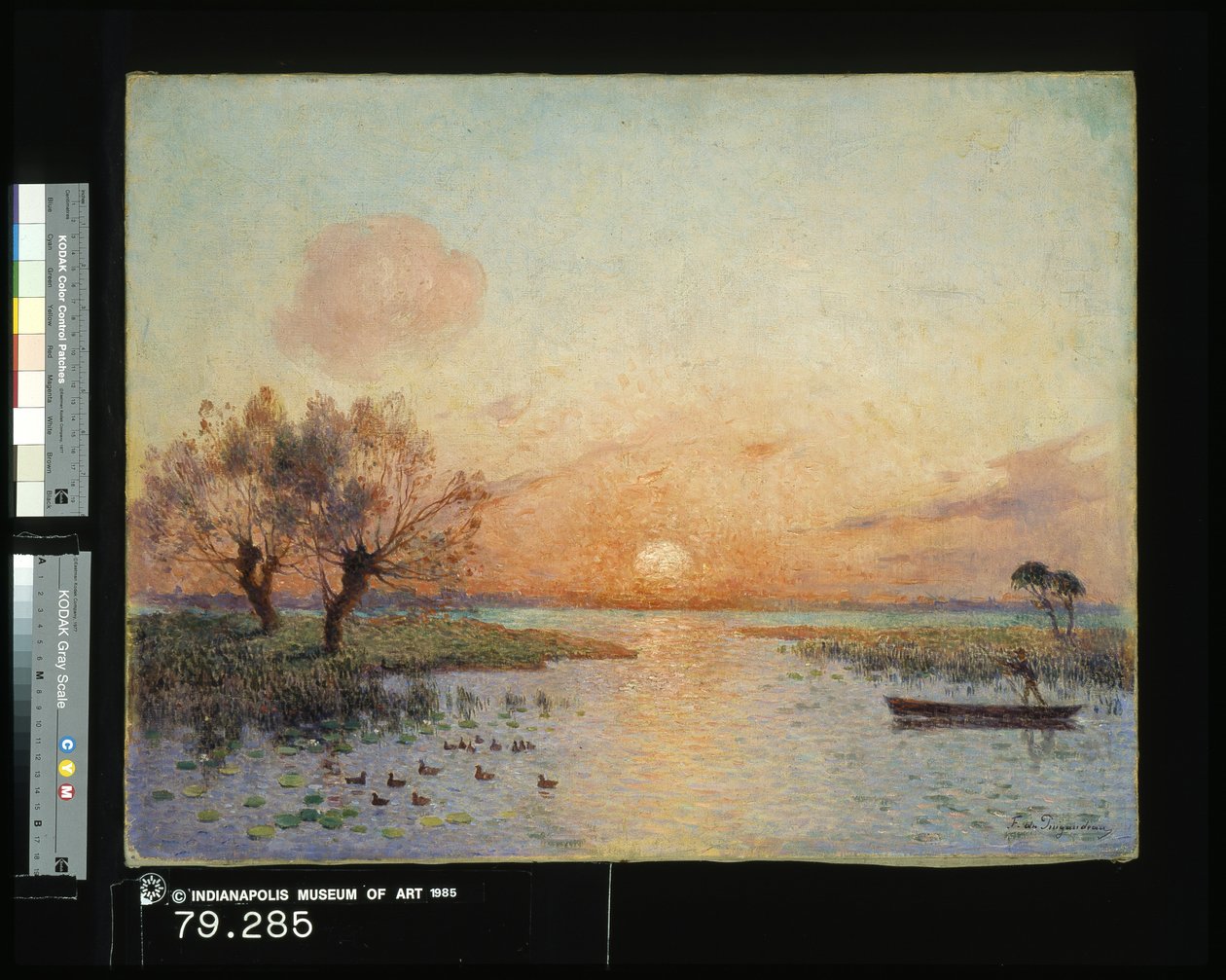 البركة عند غروب الشمس (La Mare Au Coucher Du Soleil) (زيت على قماش) بواسطة فرناند لوين دو بويجودو
