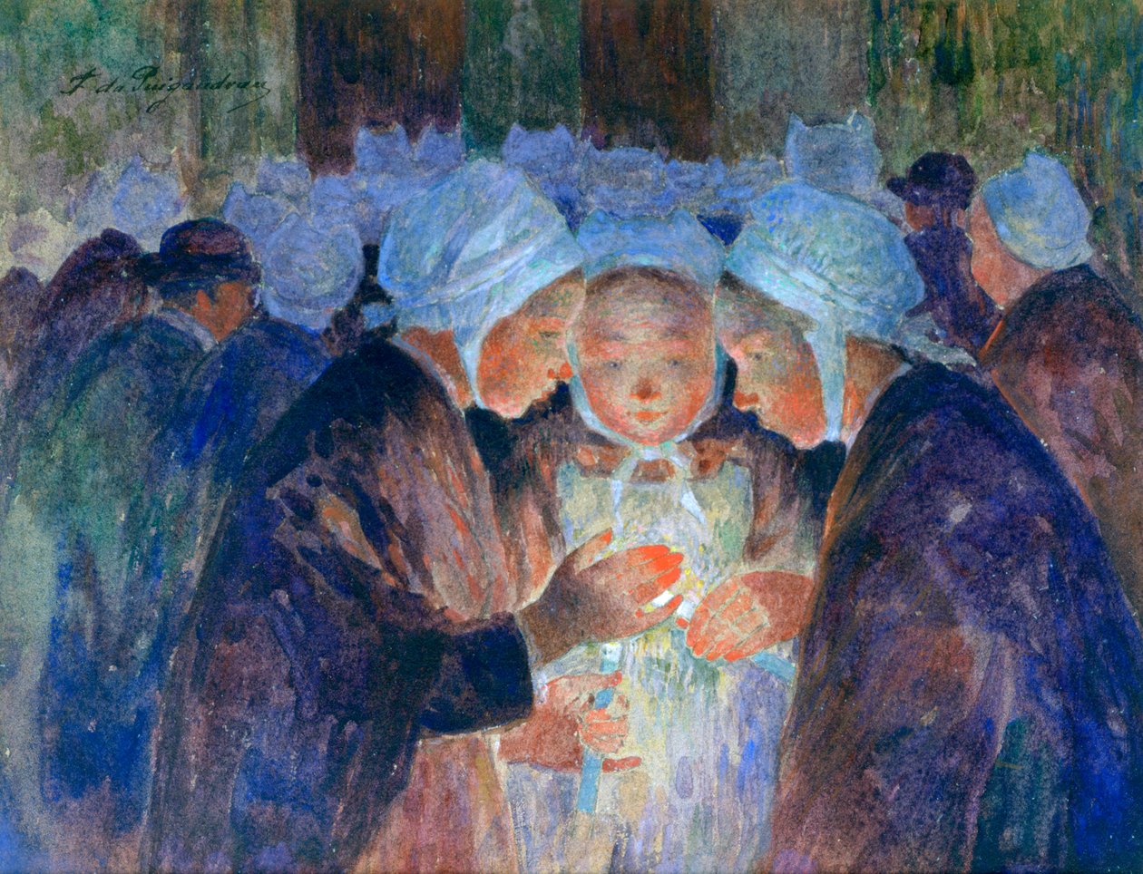 شباب من بريتون قبل موكب ، c1884-1930 بواسطة فرناند لوين دو بويجودو