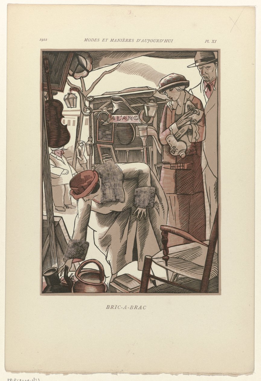 أزياء وأخلاق اليوم ، 1922 ، بل. 11: بريك-آ-براك بواسطة فرناند سيميون
