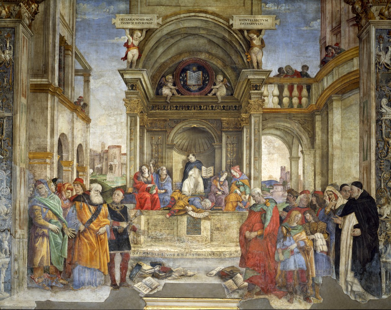 نزاع سانت توماس ، كارافا تشابل ، سانتا ماريا سوبرا مينيرفا ، روما ، 1488-1493 بواسطة فلبيني ليبي