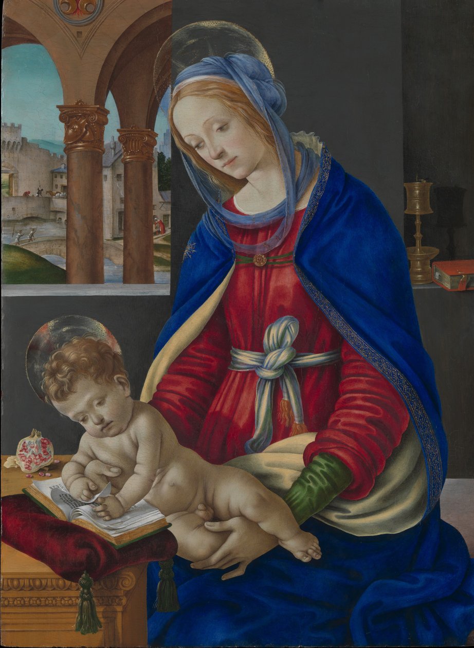 مادونا والطفل ، كاليفورنيا. 1483-84. بواسطة فلبيني ليبي