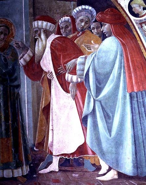 SS. ستيفن ومارغريت ، تفصيل من خيمة كانتو المركاتال ، 1498 بواسطة فلبيني ليبي