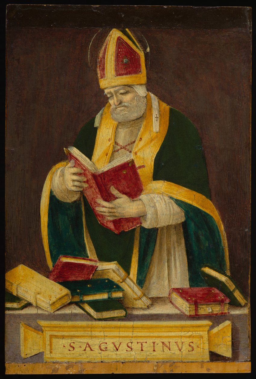 القديس أوغسطين ، ج 1490 (درجة الحرارة على اللوحة) بواسطة فلبيني ليبي