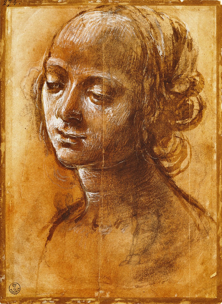 Womanly figure, by Filippino Lippi (1457-ca 1504), drawing بواسطة فلبيني ليبي
