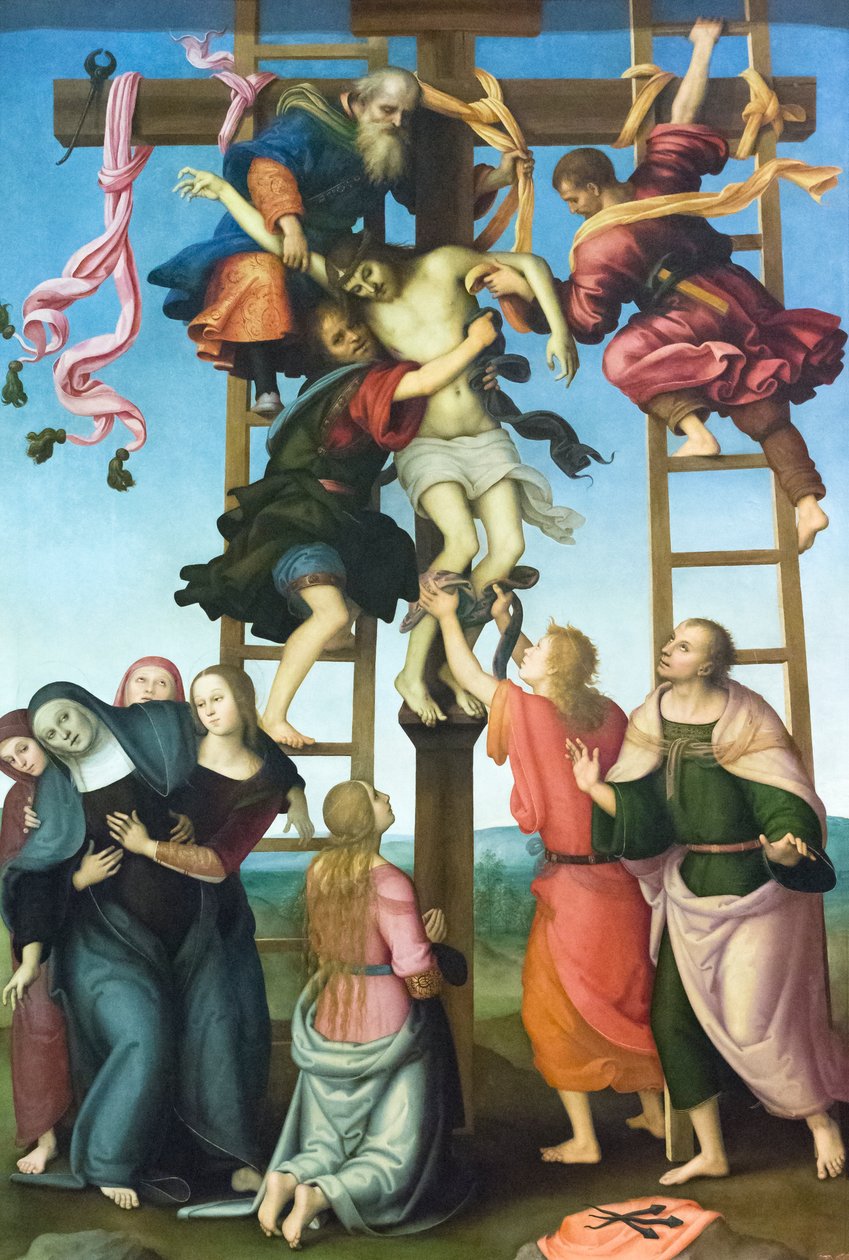 ترسب من الصليب بواسطة الفلبينية و Perugino Pietro (1446 1523) Lippi