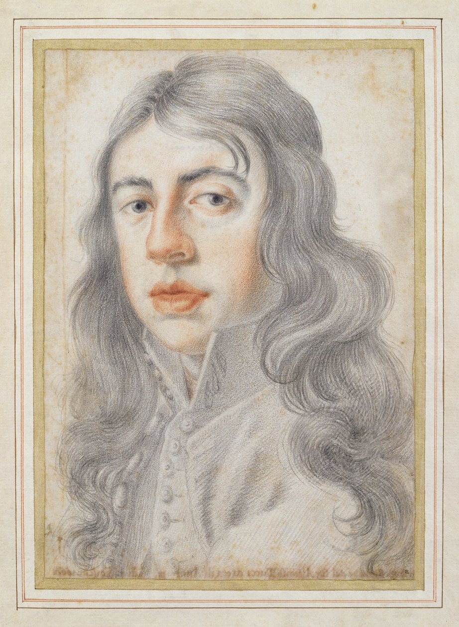 صورة لـ Signor Simone del Signor Alfonso Tucci ، 1660 (قلم رصاص وطباشير أحمر على ورق) بواسطة فيليبو بالدينوتشي