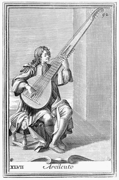 أرسيليوتو ، اللوحة السابعة والأربعون من غابونيكا أرمونيكا ، 1722 بواسطة فيليبو بوناني