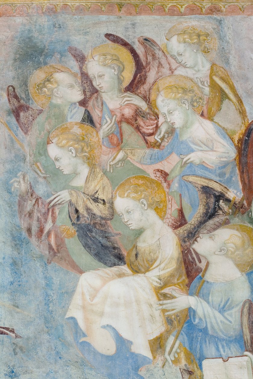 الملائكة ، تفاصيل الحكم الأخير ، ج 1400 (تفاصيل 3496201) بواسطة Filippolo de and Veris da Milano فيريس دا ميلانو