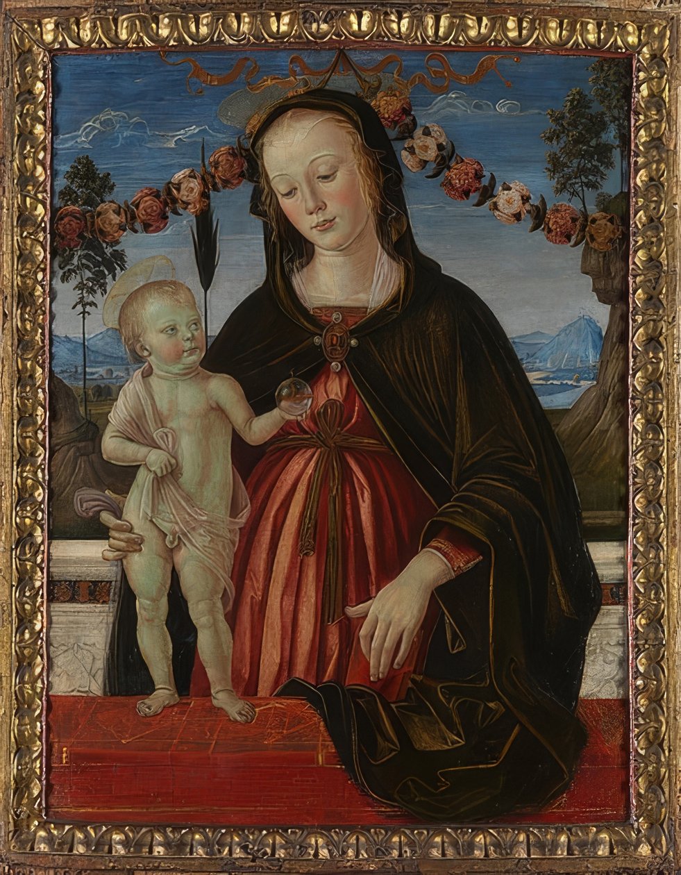 مادونا والطفل. حوالي 1473 بواسطة Fiorenzo di Lorenzo