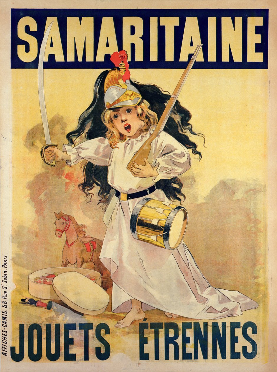 ألعاب إعلان ملصق للبيع في "La Samaritaine" بواسطة فيرمين بويسيه