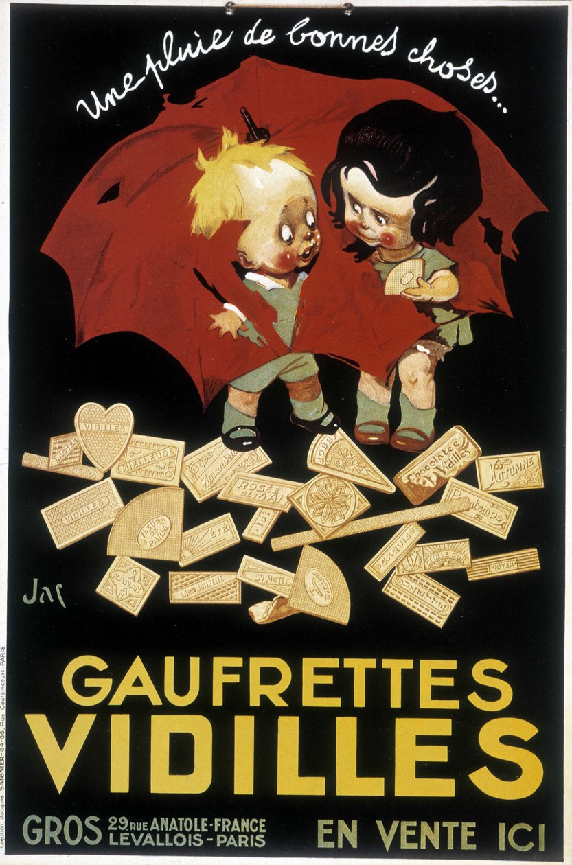 French Advertising for Wafer Vidilles (poster) بواسطة فيرمين بويسيه