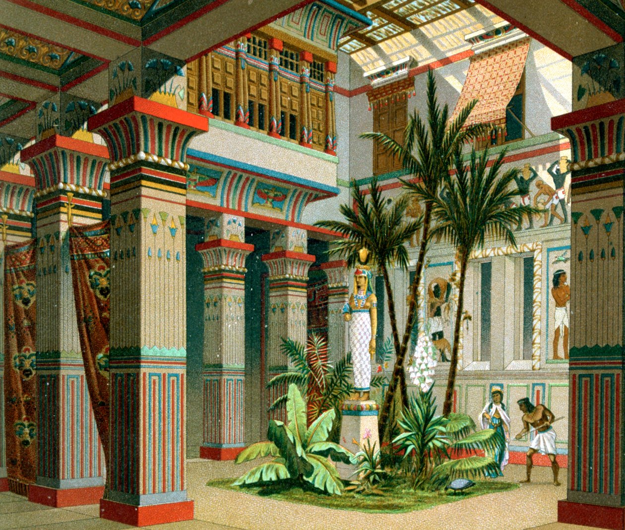 داخل القصر المصري القديم ، 1888 بواسطة فيرمين ديدوت