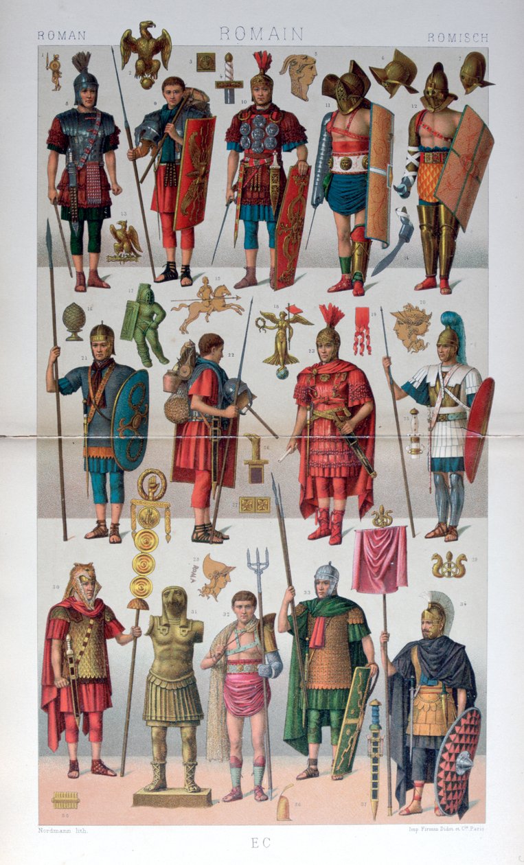 زي روماني عسكري ومصارع ، c1800-1836 بواسطة فيرمين ديدوت