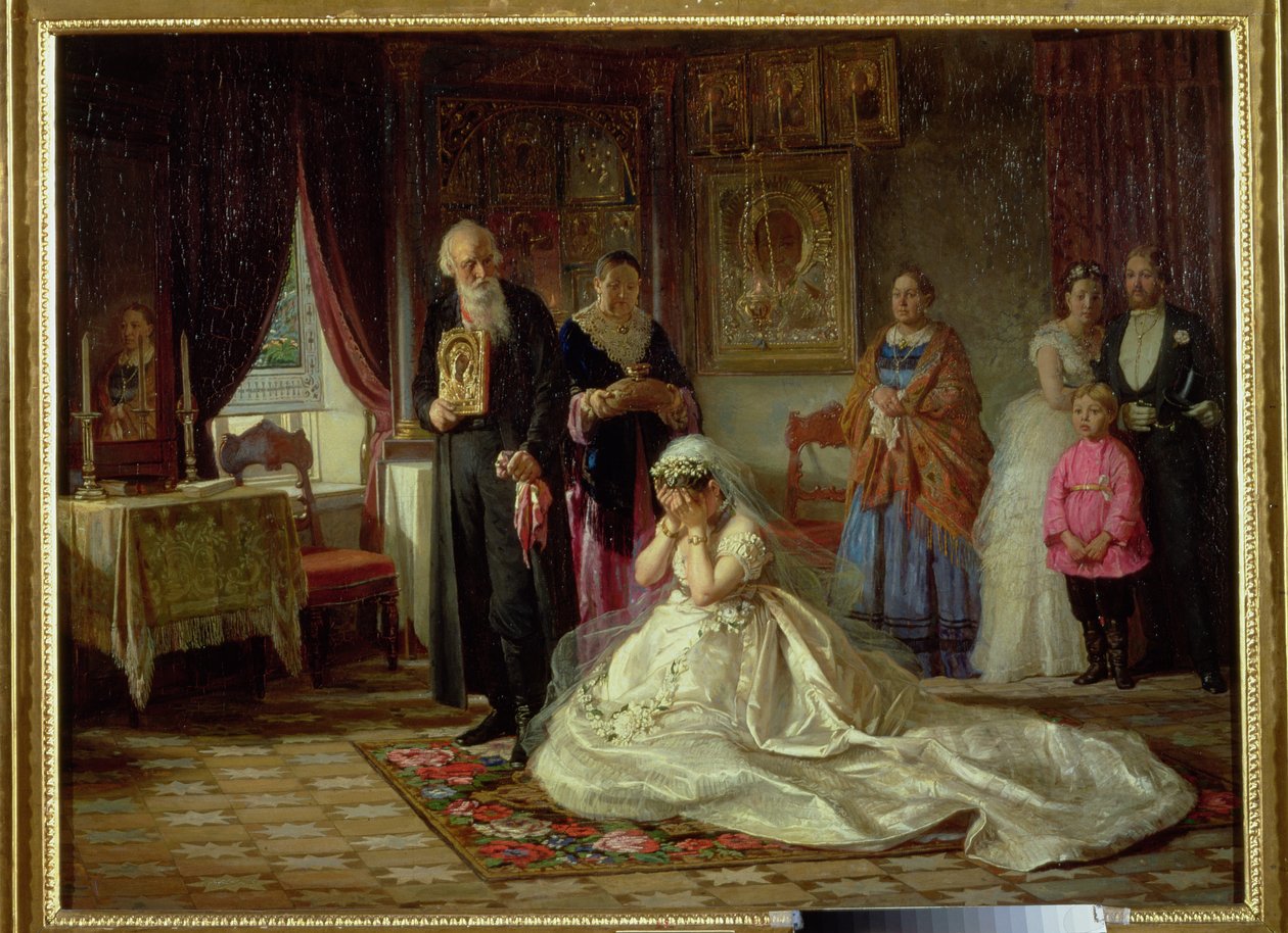 قبل الزفاف ، 1874 بواسطة التنوب سيرجيفيتش Zhuravlev