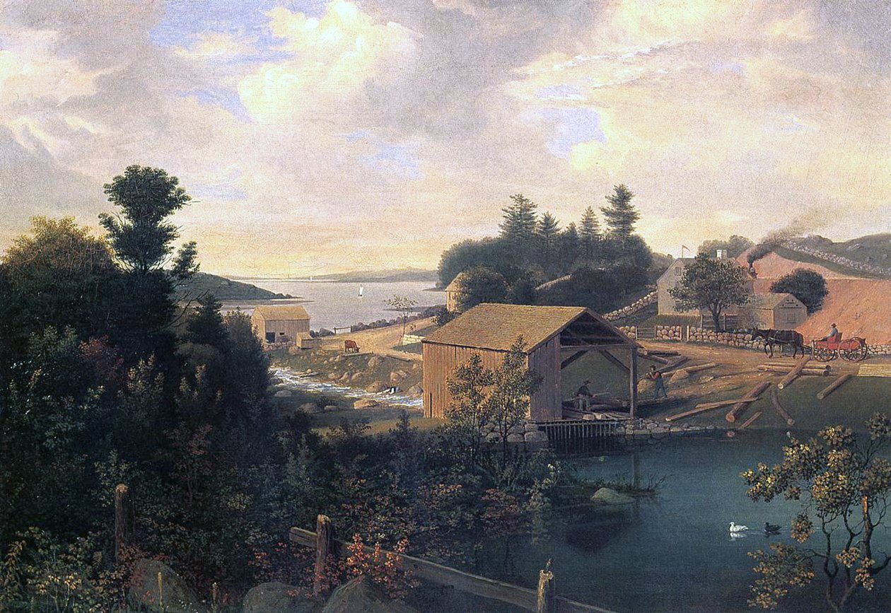 مطحنة في Lanesville ، 1849 بواسطة فيتز هنري لين