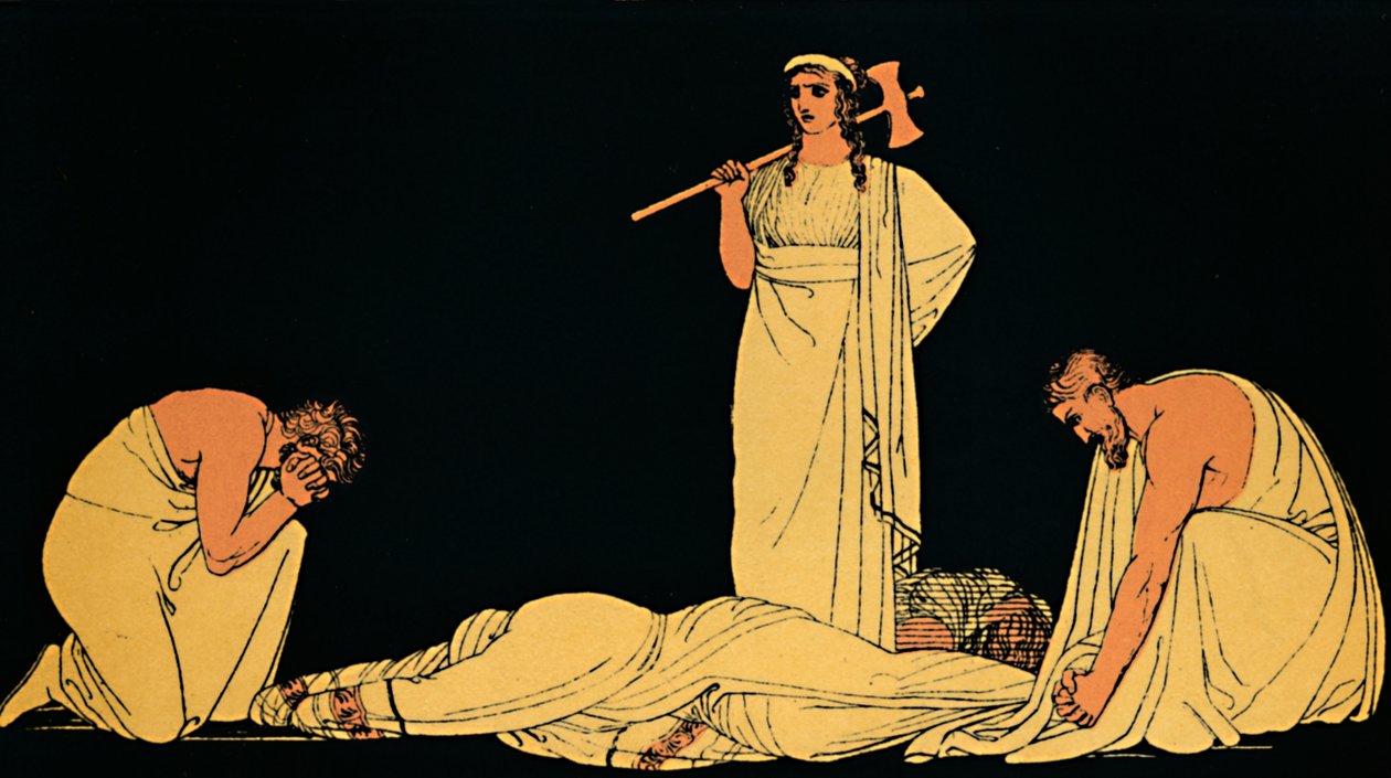 مقتل أجاممنون 1880 بواسطة Flaxman