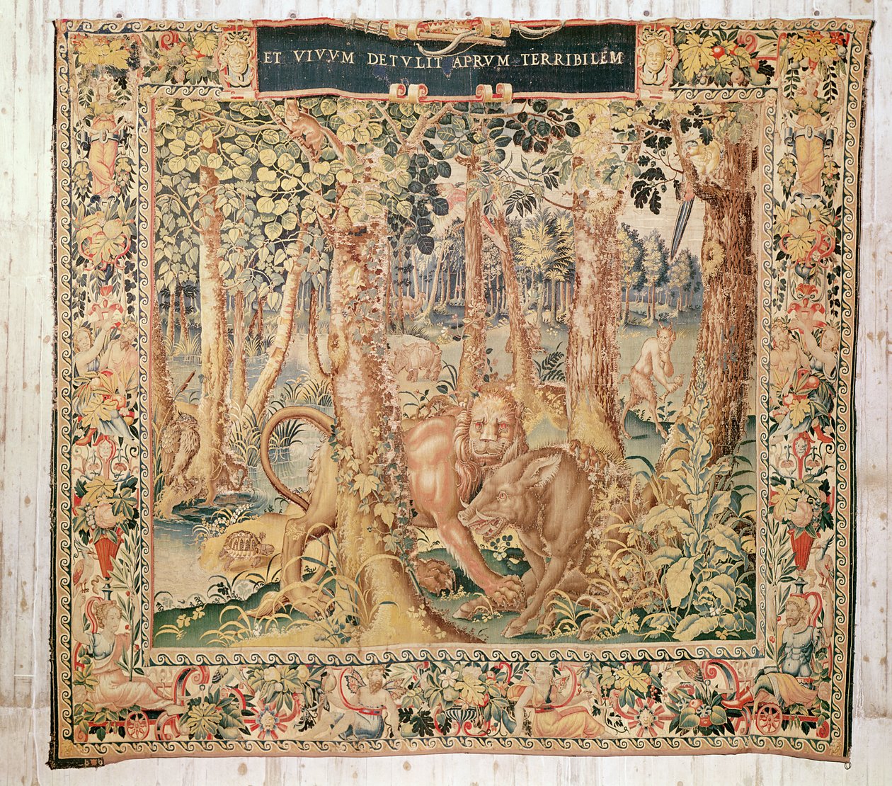 The Erymanthian Boar ، بعد عام 1528 (نسيج) بواسطة المدرسة الفلمنكية