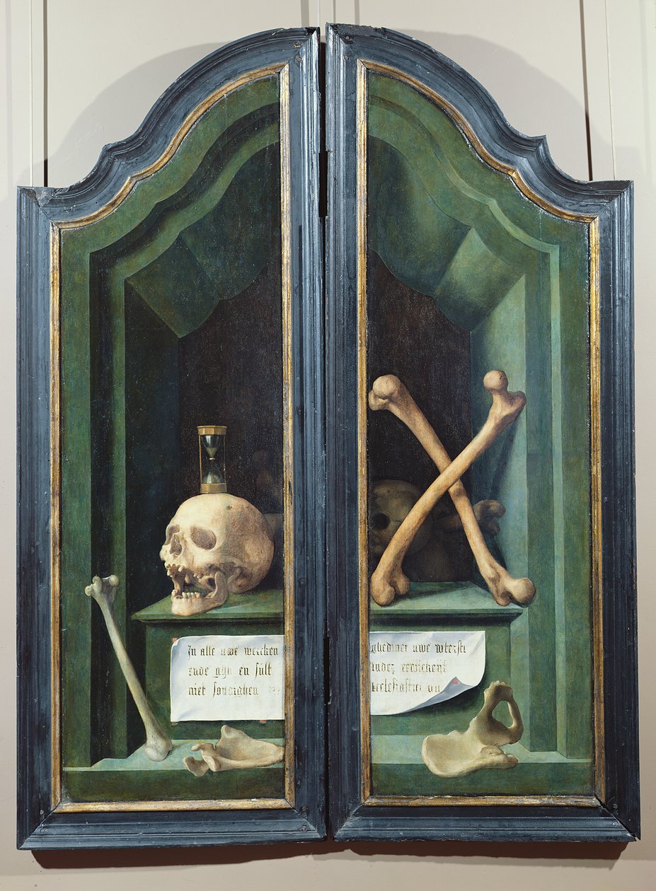 Vanitas ، عكس لوحين من ثلاثية بواسطة المدرسة الفلمنكية