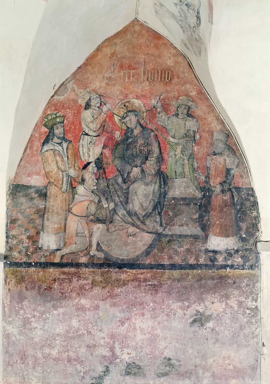 توج المسيح بتاج الأشواك ، جدارية في القبو ، 1480-1540 بواسطة المدرسة الفلمنكية