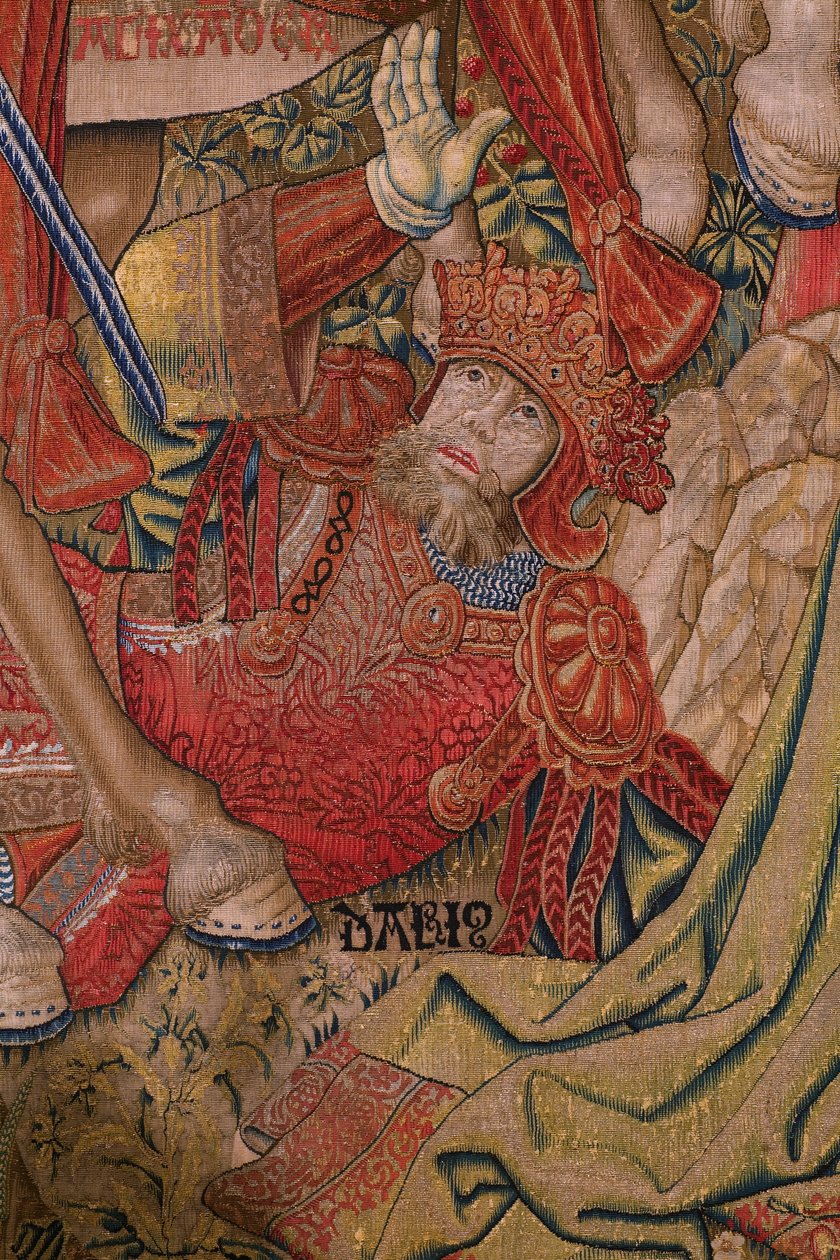 نسيج فلمنكي. سلسلة الأخلاق: فضيلة الأوسمة (Deugd van de Honores، The Virtue of the honores). حوالي 1520. التفاصيل بواسطة المدرسة الفلمنكية